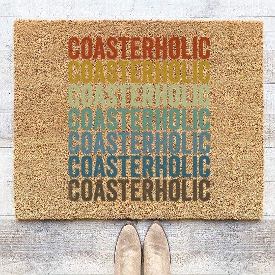 Coasterholic Roller Coaster Lover Coir Doormats