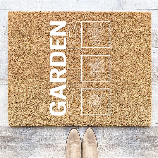 Garden Club, Garden Plant Gardening Lover Coir Doormats
