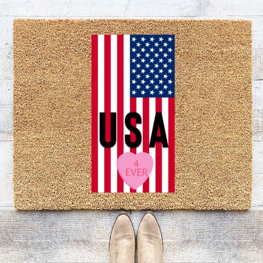 USA Stars and Stripes Coir Doormats