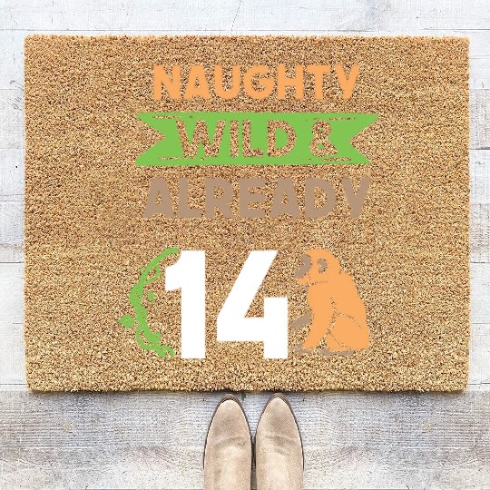 Gift 14 years birthday girl boy Ape Monkey Coir Doormats