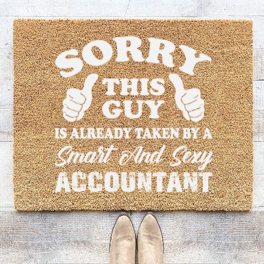 Taken By A Smart And Sexy Accountant Coir Doormats