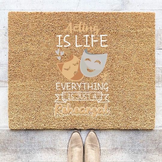 Actress Rehearsal Singer Drama Club Coir Doormats