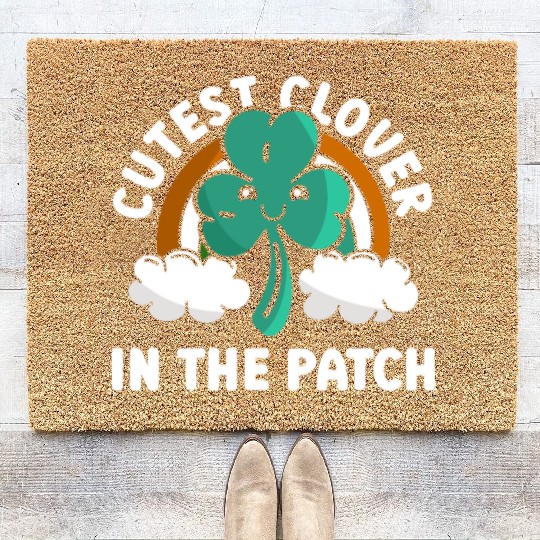 Cutest Clover In The Patch - St Patricks Day Irish Coir Doormats