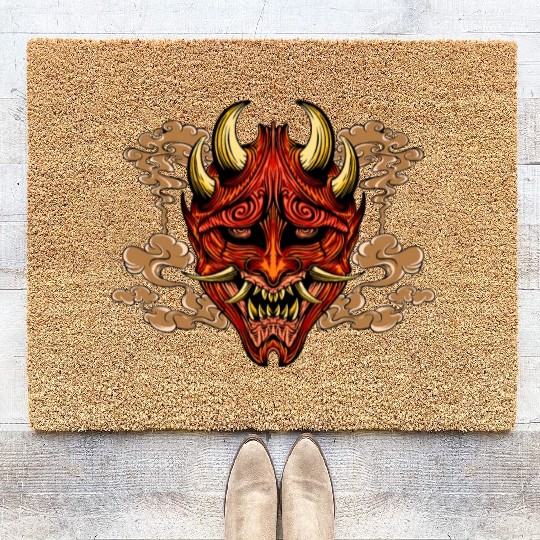 Oni Demon Japan Coir Doormats