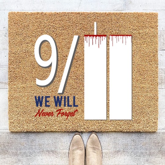 Patriot Day 9 11 Twin Towers New York USA Amerika Coir Doormats