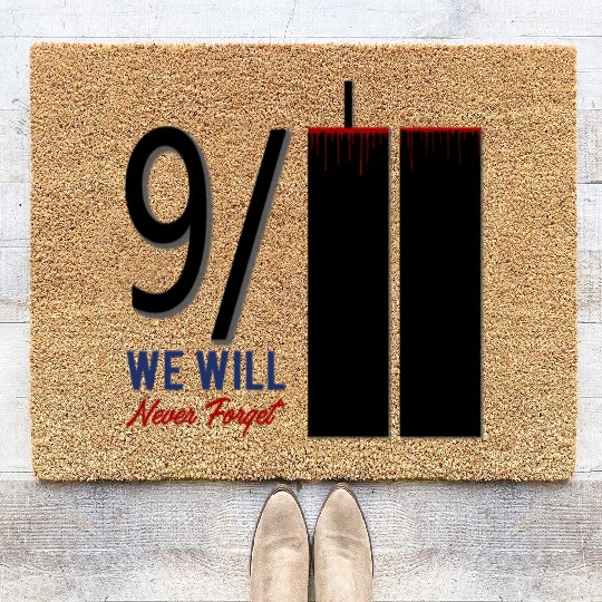 Patriot Day 9 11 Twin Towers New York USA Amerika Coir Doormats