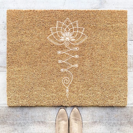 Buddhismus Buddha Tattoo Tribal Coir Doormats