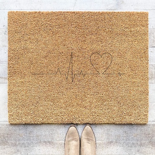 Heart beat Coir Doormats