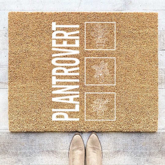 Plantrovert, Garden Plant Gardening Lover Coir Doormats