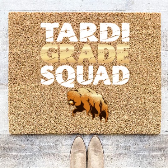 Tardigrade Squad Moss Piglet Science Lover Coir Doormats