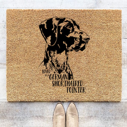 Loved by a German Shorthaired Pointer dog mom Coir Doormats