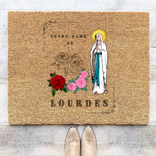 OUR LADY OF LOURDES Coir Doormats