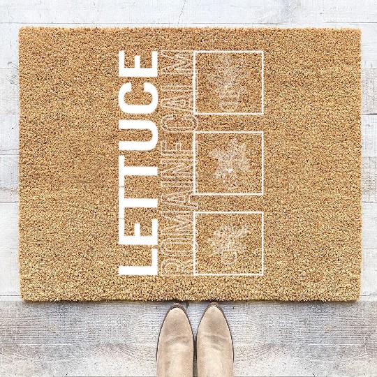 Lettuce Romaine Calm, Garden Plant Gardening Coir Doormats