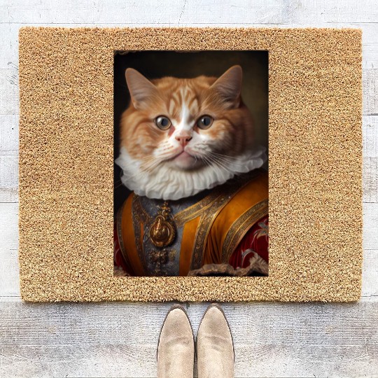 Munchkin Cat Breed Portrait Royal Renaissance Anim Coir Doormats