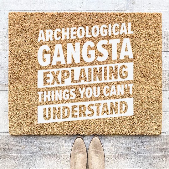Archeology Gangsta Human History Science Artifacts Coir Doormats