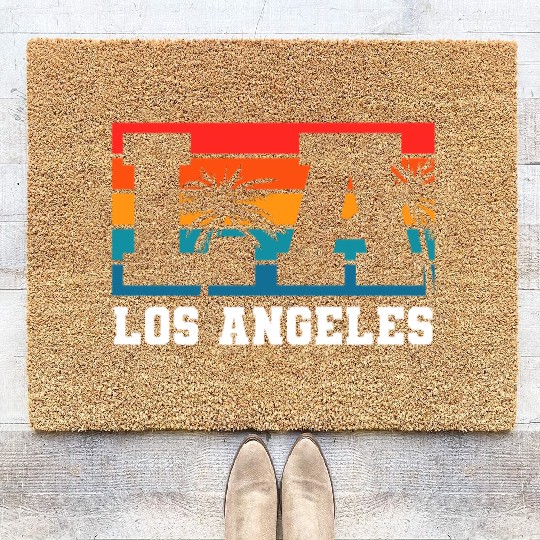 Los Angeles LA California Gift Coir Doormats