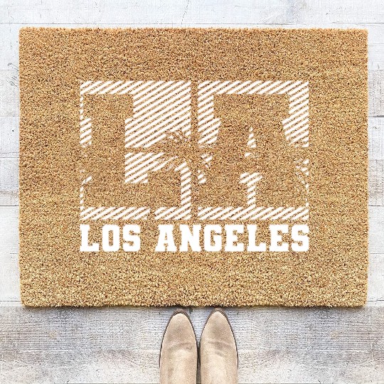 Los Angeles LA California Gift Coir Doormats
