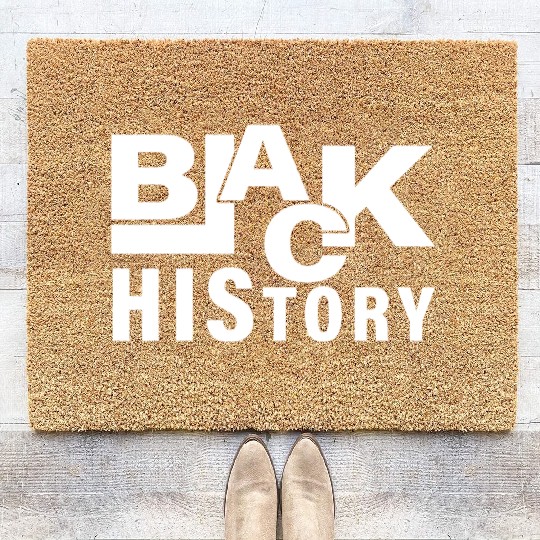 BLACK HISTORY MONTH DESIGN. Coir Doormats