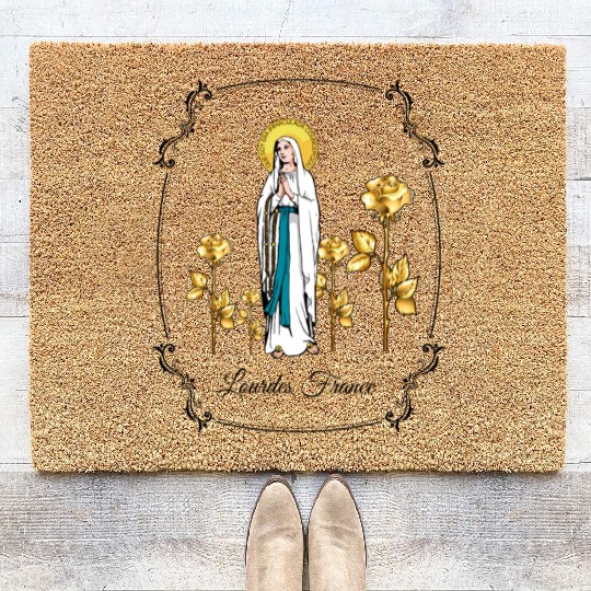 Our Lady of Lourdes Coir Doormats