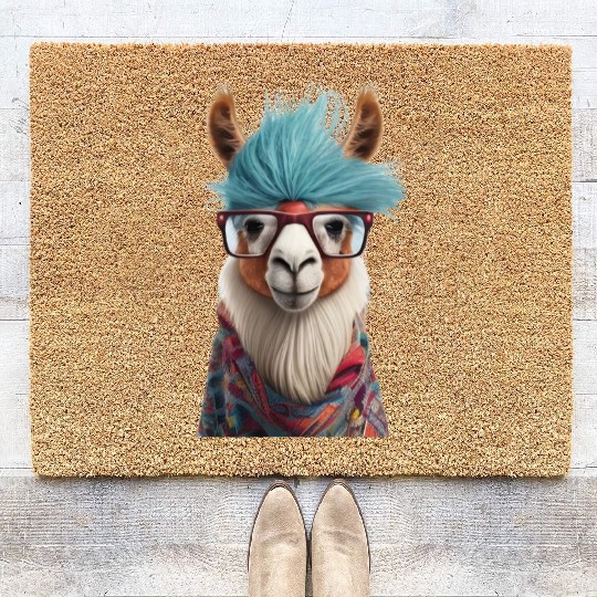 Lama with Attitude Coir Doormats