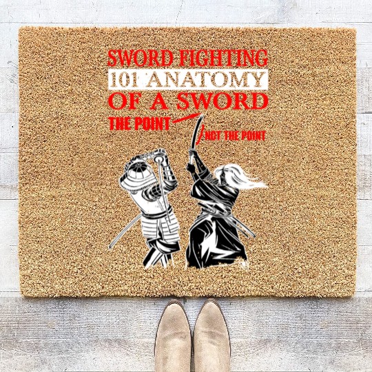 Sword Fighting 101 Anatomy Of A Sword 5 Coir Doormats