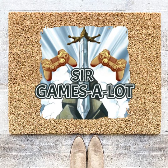 Gamesalot Gamer Controller Gaming Camelot Sword Coir Doormats