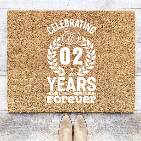 Celebrating 2 Year - 2nd Wedding Anniversary Since Coir Doormats