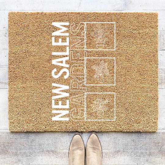 New Salem Gardens, Garden Plant Gardening Lover Coir Doormats