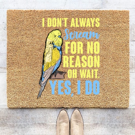I Don't Always Scream For No Reason Oh Wait Coir Doormats