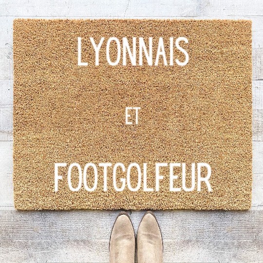 Lyonnais et footgolfeur Coir Doormats