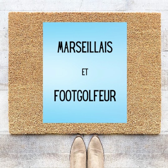 Marseillais et footgolfeur Coir Doormats