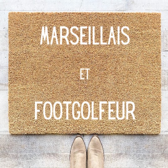 Marseillais et footgolfeur Coir Doormats