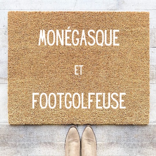 Monegasque et footgolfeur Coir Doormats