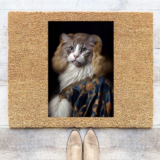 American Curl Princess Cat Breed Portrait Royal Re Coir Doormats