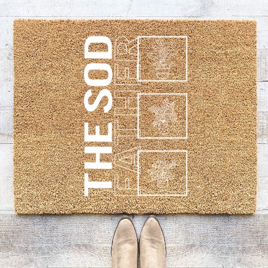 The Sod Father, Garden Plant Gardening Lover Coir Doormats