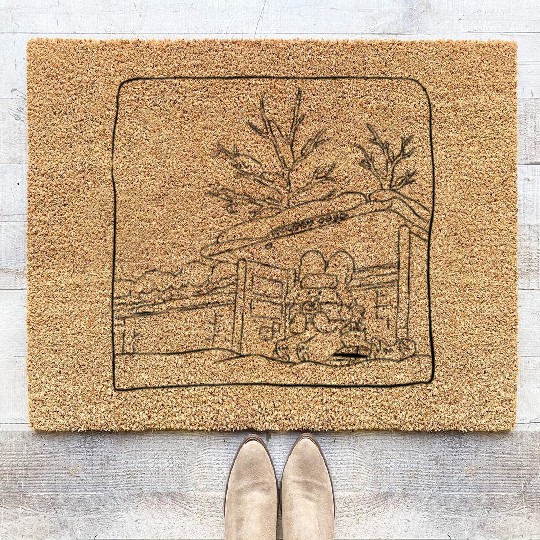Cozy Winter Wonderland Coir Doormats