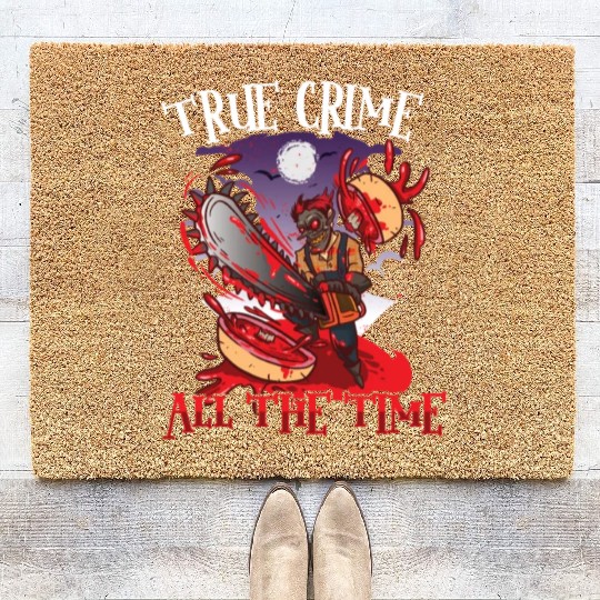 True Crime Murder Spy Crime Interest Gift Idea Coir Doormats
