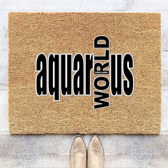 Aquarius WORLD bw Coir Doormats