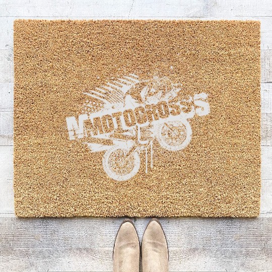 Motocross Paint Splatter Coir Doormats