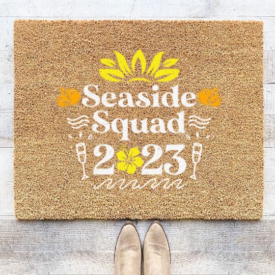 Seaside Squad 2023 Summer Vacation Spring Break Coir Doormats