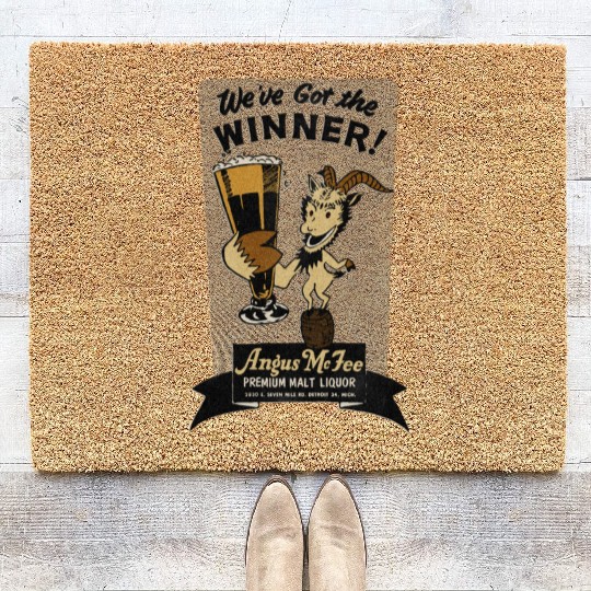 Vintage Detroit Malt Liquor Coir Doormats