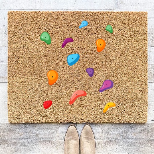 Bouldering Rock Climbing Lover Climber Outdoor Spo Coir Doormats