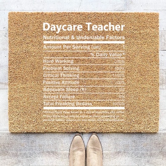 Daycare Teacher Coir Doormats - Nutritional And Undeniab