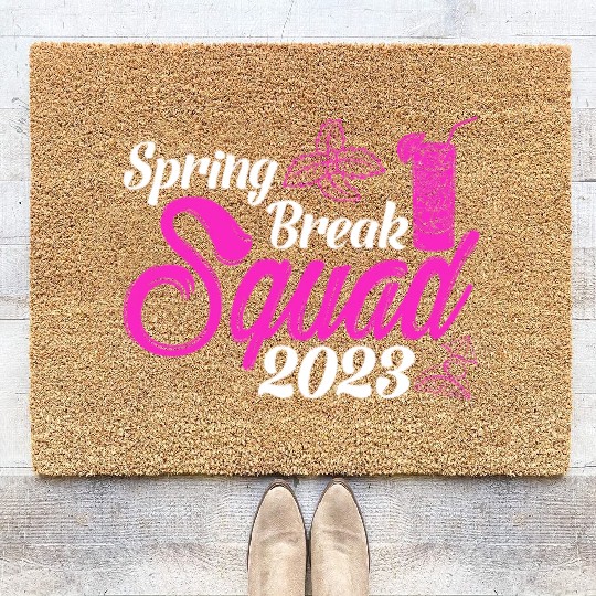 Spring Break Squad 2023 Vacation Spring Break Coir Doormats