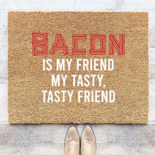 Funny Bacon Lover BBQ Coir Doormats
