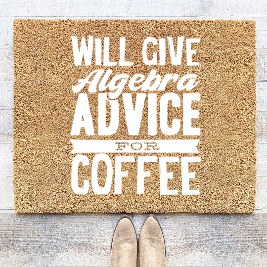 Algebra, calculus, science, mathematics Coir Doormats