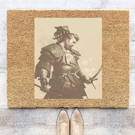 Samurai Japan Japanese Anime Katana Manga cyberpun Coir Doormats