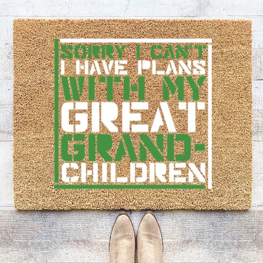 Great Grandparents Grandpa Grandma Coir Doormats