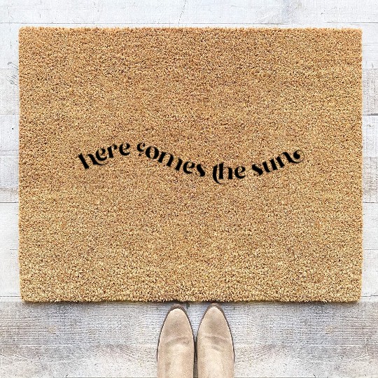 Here Comes the Sun Coir Doormats