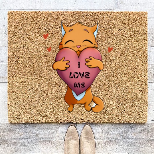 i love me Coir Doormats
